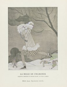 La Belle de Chamonix ، حانة. 1924 (استنسل) بواسطة تشارلز مارتن