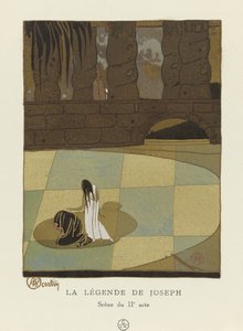 أسطورة يوسف ، مشهد من الفصل الثاني ، حانة. 1914 (استنسل) بواسطة تشارلز مارتن