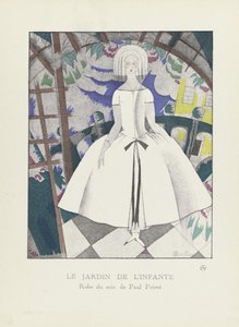 Le Jardin de lInfante ، من مجموعة لوحات الموضة ، 1920 (استنسل) بواسطة تشارلز مارتن
