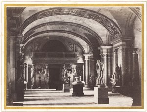 غرفة Caryatids ، في متحف اللوفر ، ج. 1851. بواسطة تشارلز مارفيل