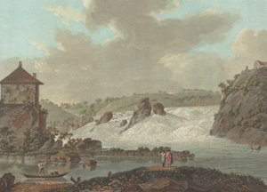 شلالات شافهاوزن ، ج. 1784 بواسطة تشارلز ملكيور ديسكورتيس
