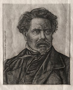 بنيامين فيلون ، رجل الرسائل ، 1862. بواسطة تشارلز ميريون