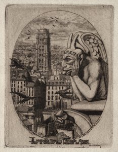 نقوش باريس: The Gargoyle ، 1853.