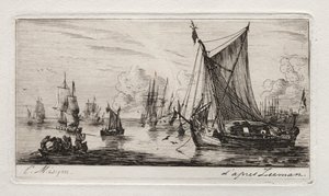 صيادو البحر الجنوبي ، 1850. بواسطة تشارلز ميريون