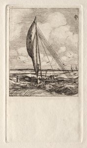 Swift Sailing Proa ، Mulgrave Archipelago ، أوقيانوسيا ، 1866. بواسطة تشارلز ميريون