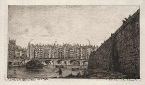 جسر التبادل ، باريس ، حوالي 1784 ، 1855. بواسطة تشارلز ميريون