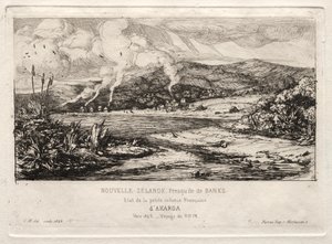 المستعمرة الفرنسية الصغيرة في أكاروا 1845 بواسطة تشارلز ميريون