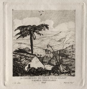 كوخ المستوطنين الجندي القديم في أكاروا ، 1845 ، 1866. بواسطة تشارلز ميريون