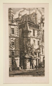 Tourelle ، Rue de la Tixeranderie (منزل به برج ، شارع de la Tixeranderie) بواسطة تشارلز ميريون