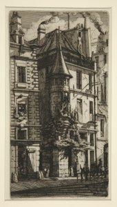 Tourelle، rue de la Tixeranderie (منزل به برج ، شارع de la Tixeranderie) بواسطة تشارلز ميريون
