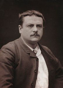 الألبوم الفني والسيرة الذاتية ، السنة السادسة ، صالون 1885 ؛ صورة للرسام الفرنسي Royer Lionel (1852-1926)