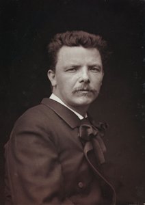 الألبوم الفني والسيرة الذاتية ، السنة السادسة ، صالون 1885 ؛ صورة للرسام الفرنسي يوجين كاريير (1849-1906)