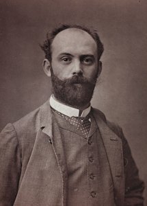 الألبوم الفني والسيرة الذاتية ، السنة السادسة ، صالون 1885 ؛ صورة للرسام الفرنسي إرنست بورديس (1852-1914)