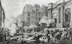 نابليون بونابرت (1769-1821) قمع الثورة الملكية أمام إجليز سان روش في باريس