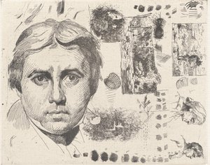 Portrait d'Ingres Portrait of Ingres ، 1844 ، طُبع 1982. بواسطة تشارلز نيجري