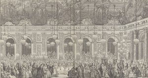 وسام الكرة المقنعة في فرساي بمناسبة ر ... ، كاليفورنيا. 1860 طبع 1764 لوحة.