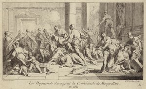 Huguenots يقيل كاتدرائية مونبلييه ، فرنسا ، 1621