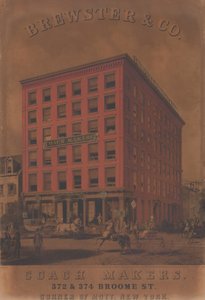 بروستر وشركاه كوتش ميكرز ، 372 و 374 شارع بروم ، كاليفورنيا. 1860-70 بواسطة تشارلز بارسونز