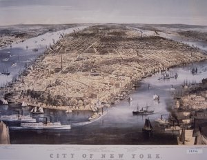 City of New York, printed and published by N. Currier بواسطة تشارلز بارسونز