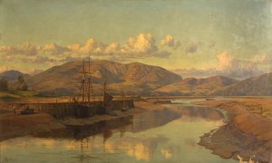 Old Wigtown Quay و Cairnsmuir ، c1890 (زيت على قماش)