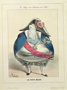 "الوسيط السعيد" ، كاريكاتير لويس فيليب (1773-1850) بواسطة تشارلز فيليبون