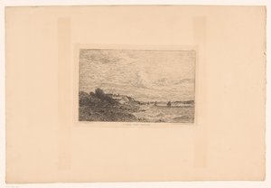 منظر لنهر السين في Honfleur La Seine قبل Honfleur (العنوان على الكائن) بواسطة ودوي ألفريد كادارت