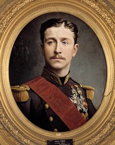 صورة للأمير الإمبراطوري يوجين لويس نابليون (1856-1879) ، ابن نابليون الثالث. لوحة تشارلز بوريون (القرن التاسع عشر) بواسطة تشارلز بوريون