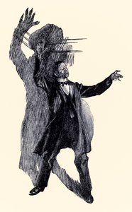 وقف هنري جيكل من حالة غريب للدكتور جيكل والسيد هايد بقلم روبرت لويس ستيفنسون (1850-1894) الذي رسمه تشارلز ريمون ماكولي (1871-1934)
