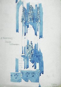 بوتريس ، كاتدرائية ميلانو ، 1891 (قلم رصاص وألوان مائية على ورق) بواسطة تشارلز ريني ماكينتوش