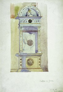 سيرتوزا دي بافيا ، ميموريال ، 1891 (ألوان مائية على ورق) بواسطة تشارلز ريني ماكينتوش