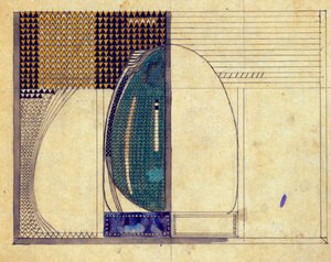تصميم لـ WJ Bassett-Lowke ، 1916 بواسطة تشارلز ريني ماكينتوش