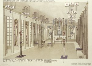 تصميم لغرفة موسيقى ، ج .1901