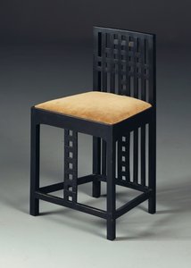 Sidechair ، c.1905-10 (خشب أبونيزد) بواسطة تشارلز ريني ماكينتوش
