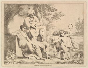 ثلاثة Putti Dancing to a Piper ، 1 مارس 1780.