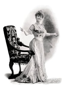 ممثلة باريسية ، Mademoiselle Charlotte Wiehe ، 1901.