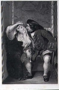 العم توبي والأرملة ، نقش بواسطة Lumb Stocks (1812-92) (نقش) بواسطة تشارلز روبرت (بعد) ليزلي