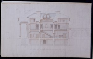 تصاميم لـ Lough Crew House ، County Meath ، أيرلندا ، c.1825 (قلم وحبر ومرحاض على ورق)