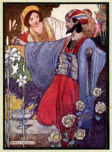 رسم توضيحي لربيعيات عمر الخيام بواسطة تشارلز روبنسون