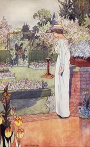 Our Sentimental Garden: The Dutch Garden (colour litho) بواسطة تشارلز روبنسون