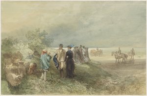 على ساحل Zuiderzee بواسطة تشارلز روتشوسن