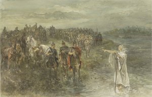 الجنرال الروماني Drusus والعراف الجرماني بواسطة تشارلز روتشوسن