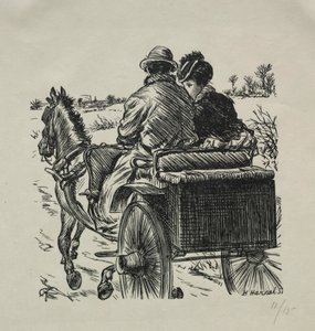 المعطف ببطانة فرو ، 1869.