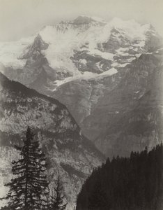 يونغفراو ، منظر من Mürren ، سويسرا ، ج. 1860s. بواسطة تشارلز سولييه