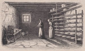 مصنع جبن ، من Magasin Pittoresque ، كاليفورنيا. 1852. بواسطة شارل تميسير