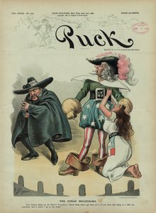 الميلودراما الكوبية ، 1896 (الطباعة الحجرية الملونة) بواسطة تشارلز تايلور