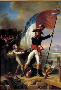 قاد الجنرال بيير أوجيرو (1757-1816) الهجوم على بونت داركول في 15 نوفمبر بواسطة تشارلز ثيفينين