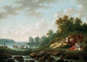 قلعة كارنارفون ، 1783-1840 بواسطة تشارلز تاون