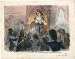 لو شاريفاري ، ساخرة في B & W. بواسطة تشارلز فيرنييه