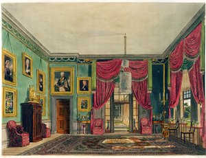 الجناح الأخضر ، Frogmore House ، من "تاريخ المساكن الملكية" ، نقشه دانيال هافيل (1785-1826) ، بقلم ويليام هنري باين (1769-1843) ، 1819 بواسطة تشارلز وايلد