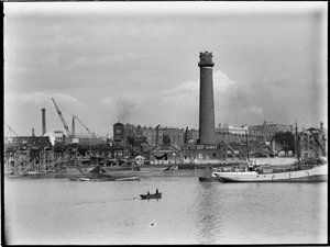Shot Tower and Lead Works، Belvedere Road، Lambeth، Greater London Authority، 1936. بواسطة تشارلز وليام بريكيت